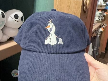 HKDL - World of Frozen 1st Anniversary Olaf & Snowgies Corduroy Cap Hat for Adults Discount