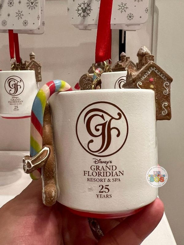 WDW - Disney’s Grand Floridian Resort & Spa - Mickey Gingerbread & Hot Cocoa Mug Ornament Online now