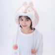 TDR - Fluffy Fluffy Warm Goods x Fluffy Boa Chip Hat with Pom Pom for Adults Fashion