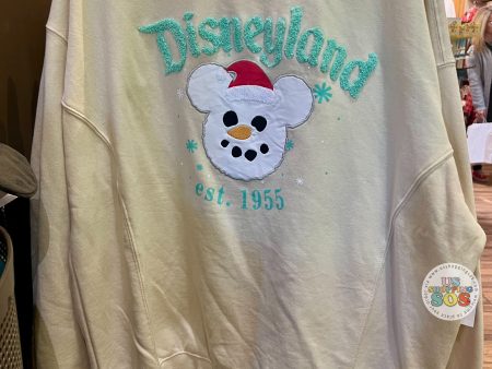 DLR WDW - Christmas 2024 - Big Face Snowman Mickey Cream Pullover (Adult) Online now