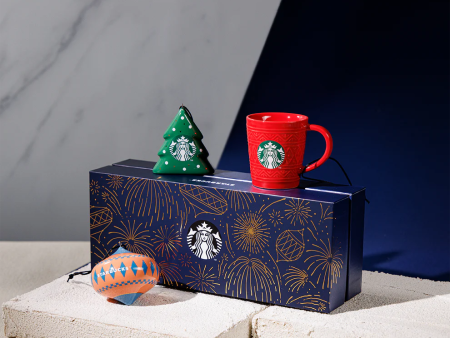 Starbucks Hong Kong - Christmas 2024 x Holiday Carnival Golden Night Collection - HOLIDAY CARNIVAL ORNAMENTS GIFT SET Cheap