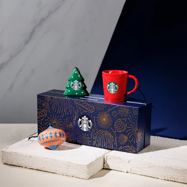 Starbucks Hong Kong - Christmas 2024 x Holiday Carnival Golden Night Collection - HOLIDAY CARNIVAL ORNAMENTS GIFT SET Cheap