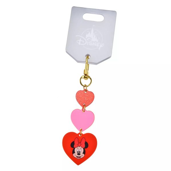 JDS - Key Chain Fes x Minnie Mouse  Triple Heart  Keychain For Sale