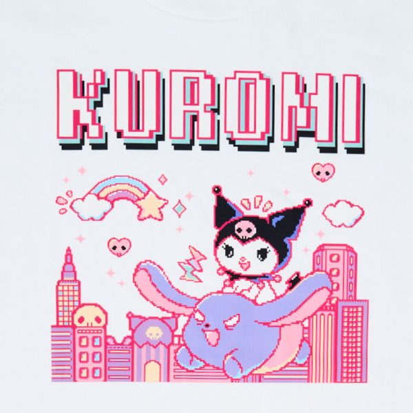 Japan Sanrio - Kuromi & Baku T-Shirt for Adult (Color: White) Hot on Sale