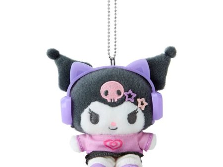 Japan Sanrio - Kuromi Plush Keychain (Our Heisei Pop Design) Fashion