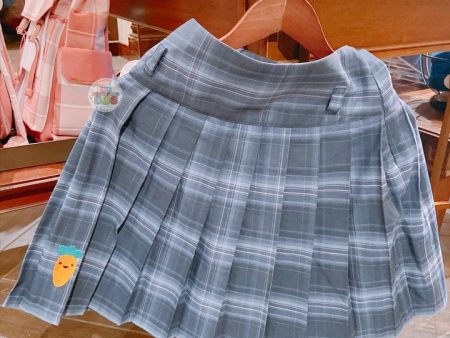 SHDL - Campus Style x Zootopia Judy Hopps Checkered Pattern Skirt for Adults For Sale