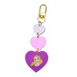 JDS - Key Chain Fes x Rapunzel  Triple Heart  Keychain Fashion