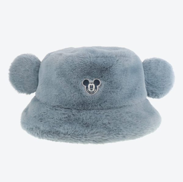 TDR - Fluffy Fluffy Warm Goods x Fluffy Boa Mickey Mouse Bucket Hat with Ear (Color: Blue) Sale