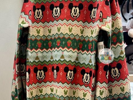 DLR WDW - Christmas 2024 - Mickey Novelty Knitted Sweater (Adult) For Sale