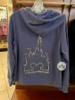 DLR WDW - Golden Mickey Icon Castle Navy Hoodie Jacket (Adult) Fashion