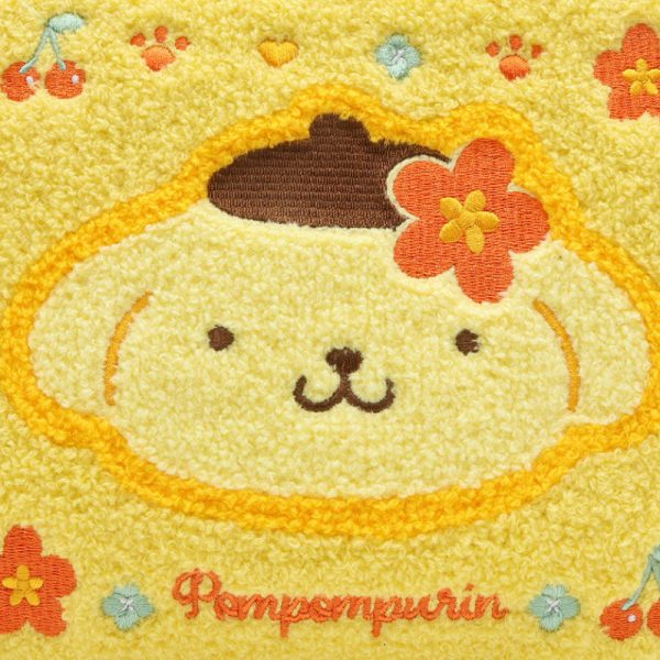 Japan Sanrio - Pompompurin  Classical Houndstooth and Flowers  Sagara Embroidery Pouch Online Sale