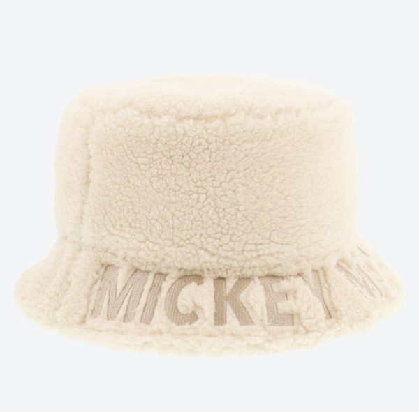 TDR - Fluffy Fluffy Cute Gentle Colors x Mickey Mouse White Color Fluffy Bucket Hat Sale