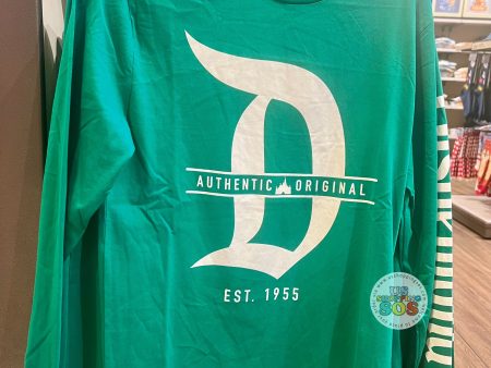 DLR WDW - Authentic Original Green Long Sleeve Shirt (Adult) Fashion