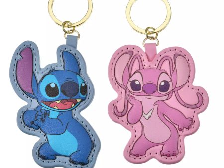 JDS - Key chain Fes x Stitch & Angel  Leather-like  Key Holder Key Chain (Release Date: Sept 27, 2024) Online