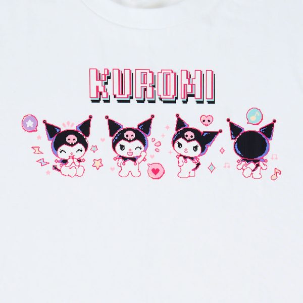 Japan Sanrio - Kuromi T-Shirt for Adult (Color: White) For Cheap