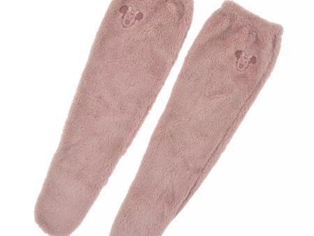 JDS - Warm Goods x Minnie Mouse  Boa Fleece  Room Socks for Adults For Sale