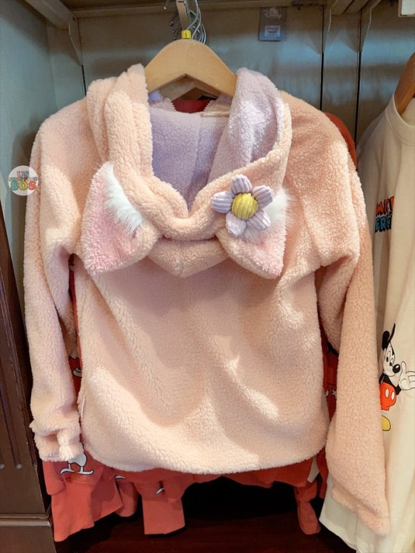 HKDL - Duffy & Friends Plush x Linabell Zip Soft Sherpa Hoodie for Adults For Cheap