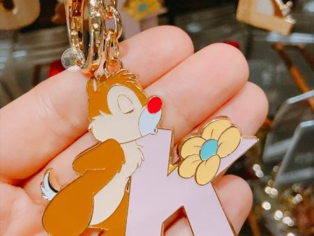 SHDL - Chip, Dale & Clarice English Alphabet ‘K’ Keychain For Sale