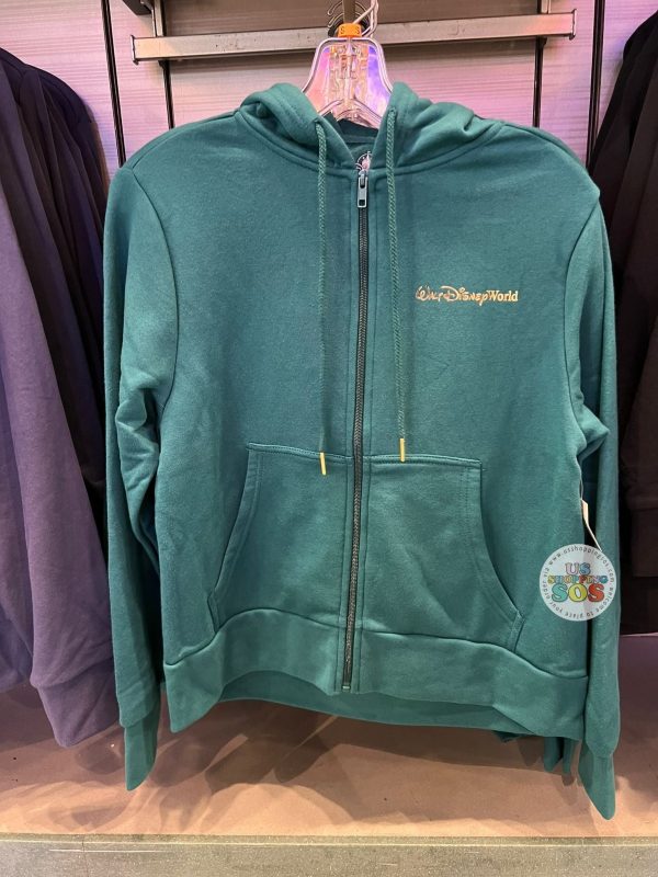 DLR WDW - Golden Mickey Icon Castle Green Hoodie Jacket (Adult) Online