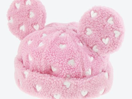 TDR - Mickey & Minnie Mouse  Nakayoshi Club  Collection x Mickey Mouse  Heart  Fluffy Hat with Ears on Sale