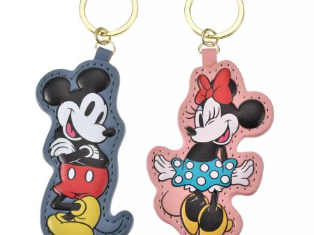 JDS - Key chain Fes x Mickey & Minnie Mouse  Leather-like  Key Holder Key Chain (Release Date: Sept 27, 2024) For Discount