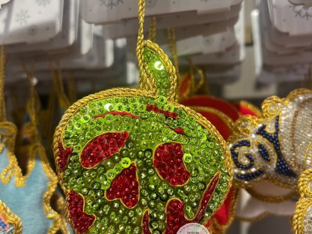 DLR WDW - Snow White and the Seven Dwarfs - Poison Apple Beaded Bling Bling Ornament on Sale