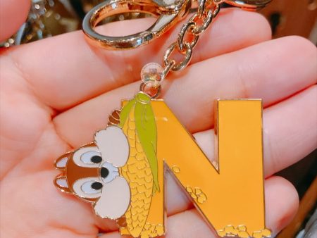 SHDL - Chip, Dale & Clarice English Alphabet ‘N’ Keychain Fashion