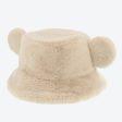 TDR - Fluffy Fluffy Warm Goods x Fluffy Boa Mickey Mouse Bucket Hat with Ear (Color: Beige) Supply