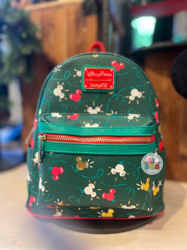 DLR WDW - Christmas 2024 - Loungefly Mickey Icon Ornament All-Over-Print Backpack For Cheap