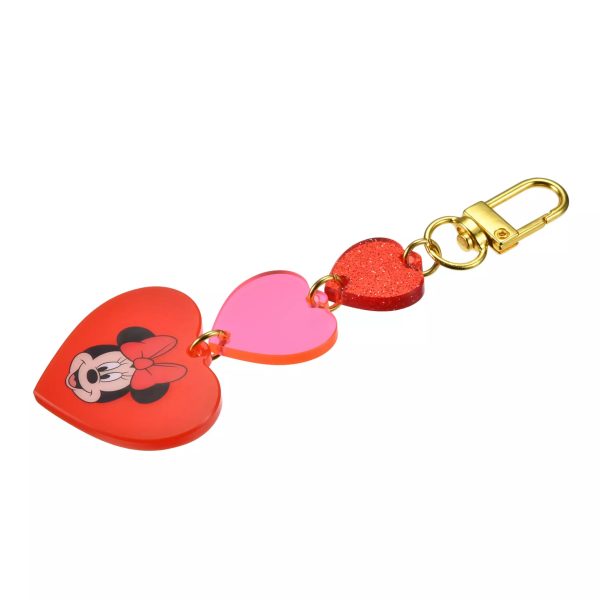 JDS - Key Chain Fes x Minnie Mouse  Triple Heart  Keychain For Sale