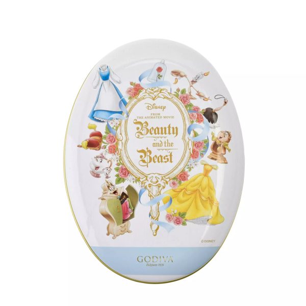 JDS - Disney Valentine 2025 x [GODIVA] Beauty and the Beast Chocolate G Cube Assortment in a Tin (Release Date: Jan 7, 2025) For Sale