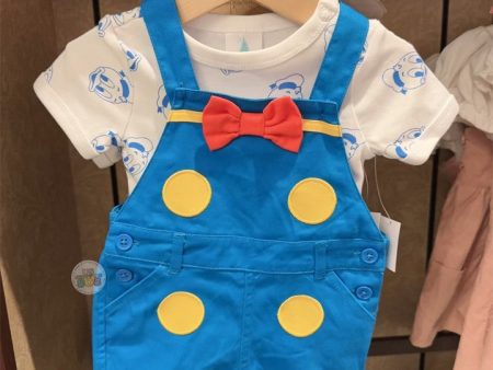 HKDL - Donald Duck Jumper Pants and Bodysuit Set for Baby Online now