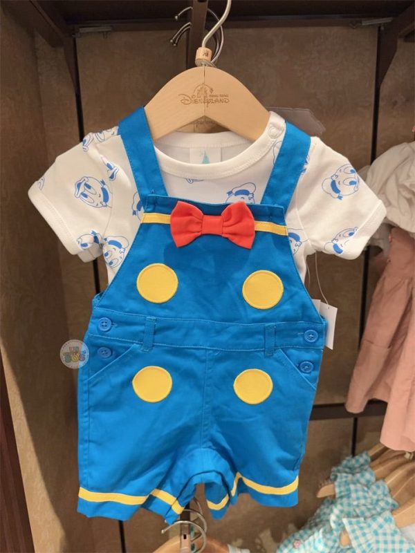 HKDL - Donald Duck Jumper Pants and Bodysuit Set for Baby Online now