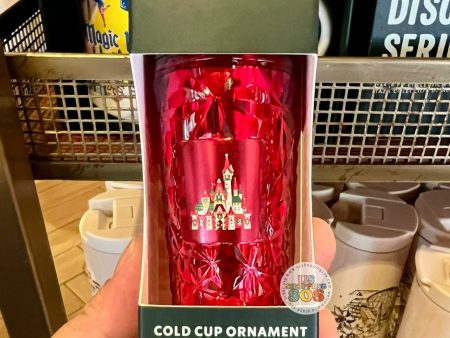 DLR WDW - Christmas 2024 - Starbucks Castle Red Plastic Cold Cup Ornament For Cheap