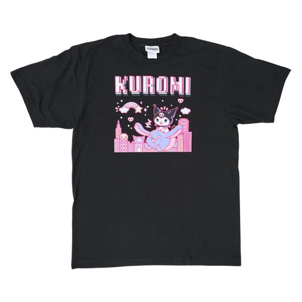 Japan Sanrio - Kuromi & Baku T-Shirt for Adult (Color: Black) Hot on Sale