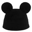 TDR Mickey & Minnie Mouse Fluffy & Warm 2024 Collection x Mickey Mouse Shaped Knitted Beanie for Aduls Color: Black (Release Date: Oct 31, 2024) Online Sale