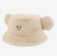 TDR - Fluffy Fluffy Warm Goods x Fluffy Boa Mickey Mouse Bucket Hat with Ear (Color: Beige) Supply