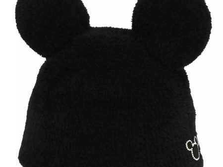 TDR Mickey & Minnie Mouse Fluffy & Warm 2024 Collection x Mickey Mouse Shaped Knitted Beanie for Aduls Color: Black (Release Date: Oct 31, 2024) Online Sale