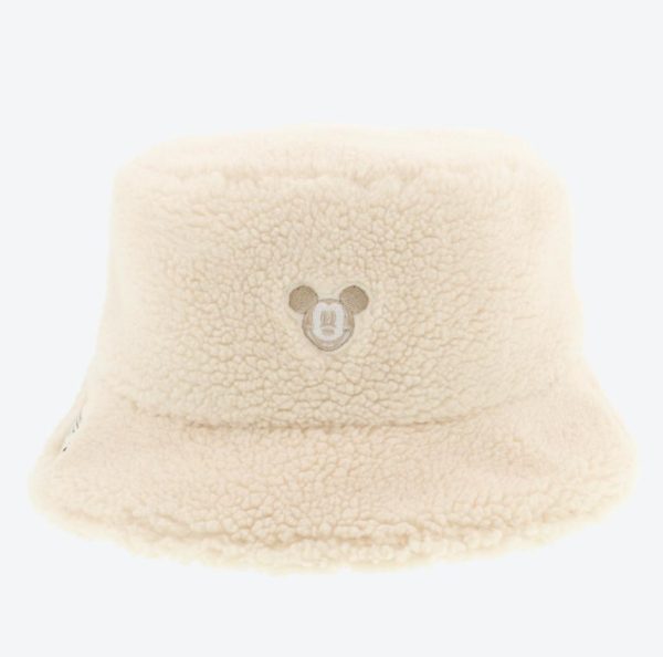 TDR - Fluffy Fluffy Cute Gentle Colors x Mickey Mouse White Color Fluffy Bucket Hat Sale