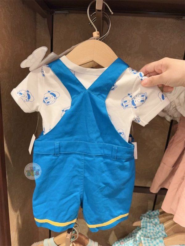 HKDL - Donald Duck Jumper Pants and Bodysuit Set for Baby Online now