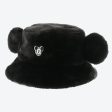 TDR - Fluffy Boa Mickey Mouse Bucket Hat with Ear (Color: Black) For Discount