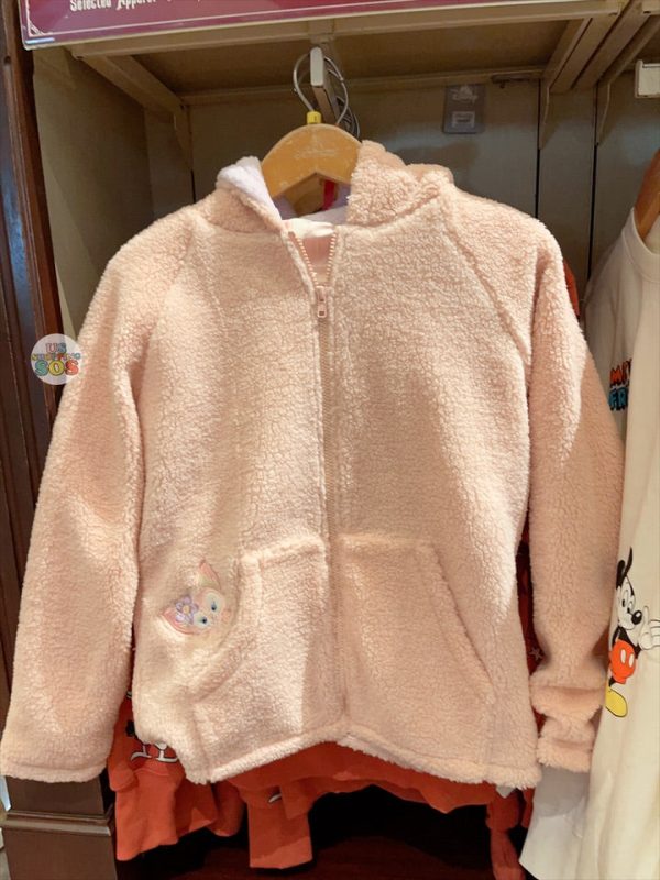 HKDL - Duffy & Friends Plush x Linabell Zip Soft Sherpa Hoodie for Adults For Cheap