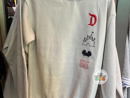 DLR - “Disneyland 55” Cream Crew Neck Pullover (Adult) For Cheap